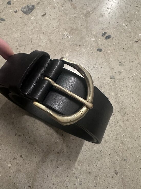 Janessa Leone Cato Belt in Black Leather